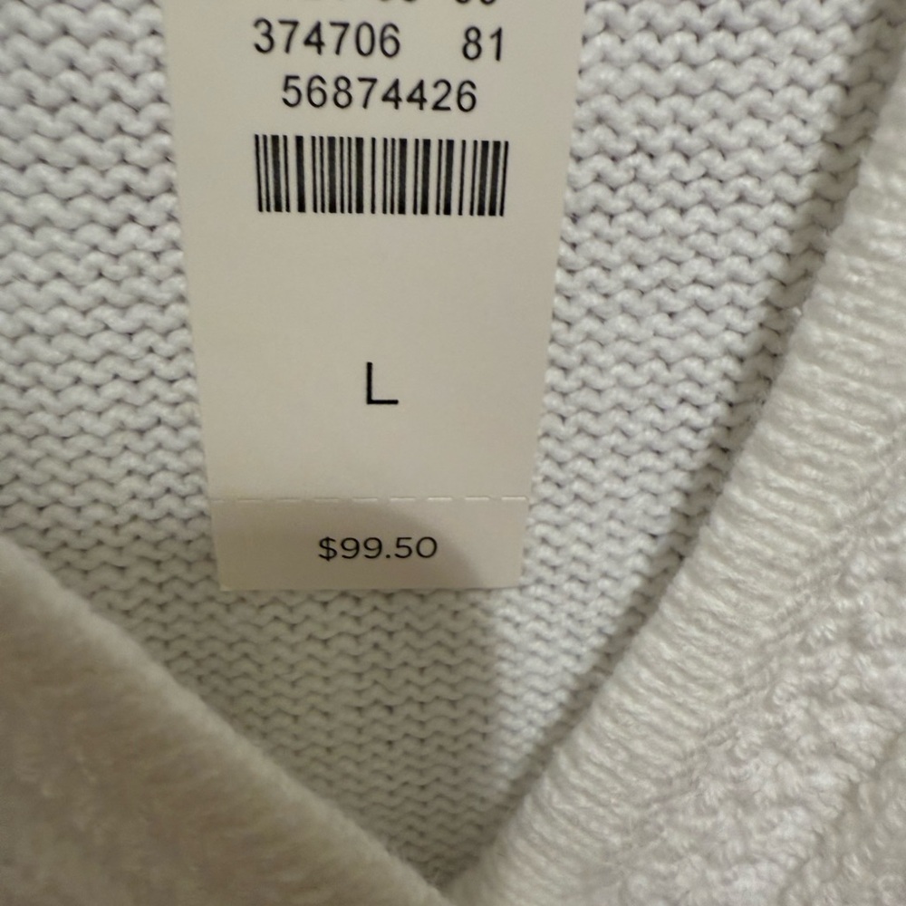 Talbots White V-Neck Sweater - Picture 5 of 7